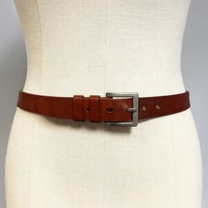 Relativity Genuine Leather‎ Brown Casual Belt Mens Womens Size Small